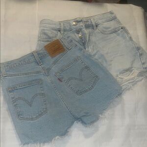 Light Blue Denim Shorts